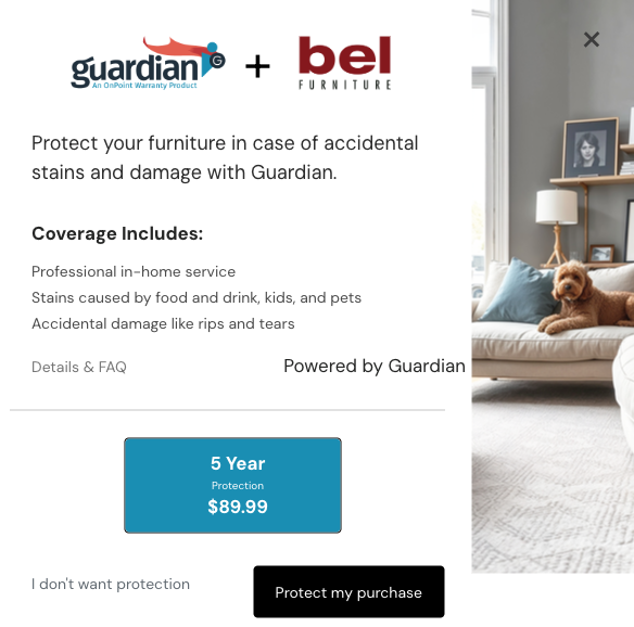 Guardian plan details modal